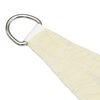 vidaXL Toldo de vela trapezoidal de tela oxford color crema 3/5x4 m