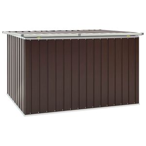 vidaXL Caja de almacenamiento de jard&iacute;n marr&oacute;n 171x99x93 cm