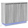 vidaXL Aparador LED Gris Sonoma 90 x 32 x 75 cm Madera de ingenier&iacute;a