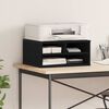 vidaXL Soporte para Impresora Roble negro 49 x 40 x 22.5 cm