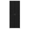vidaXL Aparador alto 2 pcs Roble Negro 70 x 42,5 x 185 cm