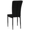 vidaXL Sillas de comedor 4 unidades terciopelo negro