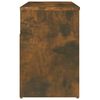 vidaXL Banco zapatero madera contrachapada roble ahumado 80x30x45 cm