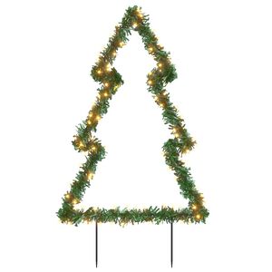 vidaXL &Aacute;rbol de Navidad luces decorativas con estacas 115 LED 90 cm