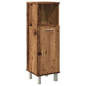vidaXL Armario de ba&ntilde;o madera contrachapada envejecida 30x30x95 cm