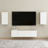 vidaXL Mueble para TV madera contrachapada blanco y roble 30,5x30x60cm