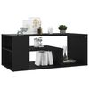 vidaXL Mesa de centro madera contrachapada negro 100x50x40 cm
