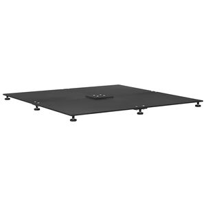 vidaXL Base para sombrilla 52 kg Negro Acero Cuadrado Ajustable