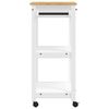 vidaXL Carrito de cocina MONZA madera maciza de pino 60x40x88,5 cm