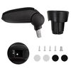 vidaXL Reposabrazos para coche Negro 13x33x(33-49) cm ABS