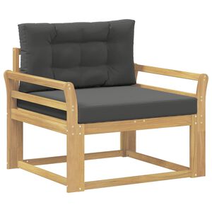vidaXL Sof&aacute; intermedio de exterior Poli&eacute;ster Blanco