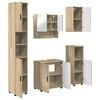 vidaXL Juego de muebles de ba&ntilde;o 5 uds. Roble Sonoma 61 x 35 x 64 cm