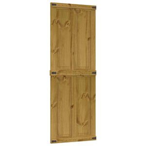 vidaXL Puerta Corrediza Corona Marr&oacute;n Miel 70 x 210 cm