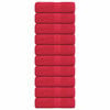 vidaXL Toallas de invitados FROGN 10 uds rojo 30x50 cm 360 g/m&sup2;