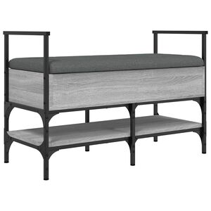 vidaXL Zapatero madera de ingenier&iacute;a gris Sonoma 85,5x42x57,5 cm