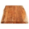 vidaXL Tablero de mesa rectangular borde natural acacia 140x60x3,8 cm