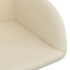 vidaXL Sillas de comedor giratorias 6 unidades terciopelo crema