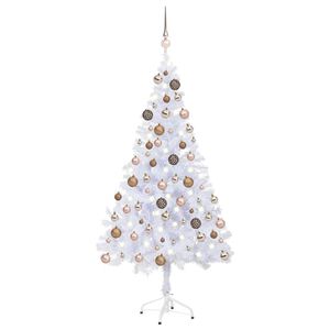 vidaXL &Aacute;rbol de Navidad artificial con luces y bolas 230 ramas 120 cm