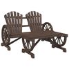 vidaXL Juego de muebles de jard&iacute;n 2 piezas madera maciza de abeto