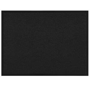 vidaXL Felpudo Negro 60 x 40 x 1.2 cm Tela de peluche
