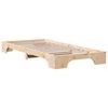 vidaXL Estructura de cama Natural 75 x 190 cm Madera de pino macizo