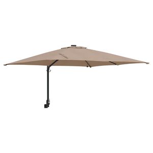 vidaXL Sombrilla de jard&iacute;n Taup&eacute; 248,5 x 247,5 x 160 cm