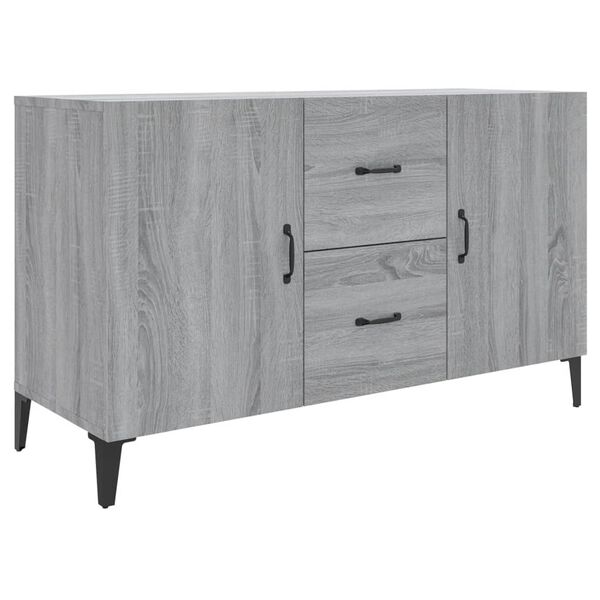 vidaXL Aparador de madera de ingeniería gris Sonoma 100x36x60 cm