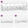 vidaXL Juegos de sof&aacute;s con coj&iacute;n 6 pcs Gris Natural y Claro