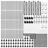 vidaXL Poste de cerca Otro 52 pcs Gris 3,2 x 3,2 x 83,5 cm Acero
