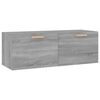 vidaXL Armario pared madera contrachapada gris Sonoma 100x36,5x35 cm
