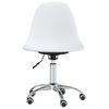 vidaXL Silla de oficina giratoria PP blanca