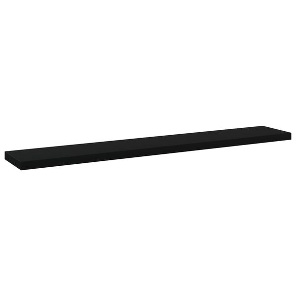 vidaXL Estantes para estanter&iacute;a 4 uds contrachapada negro 60x10x1,5 cm