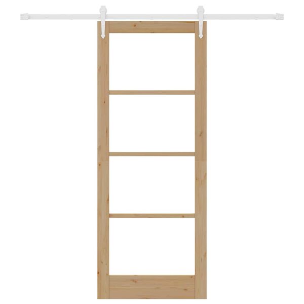 vidaXL Puerta Corredera Natural 83 x 211 cm
