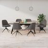 vidaXL Sillas de comedor 6 unidades terciopelo gris oscuro