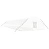 vidaXL Invernadero con estructura de acero blanco 120 m&sup2; 20x6x2,85 m