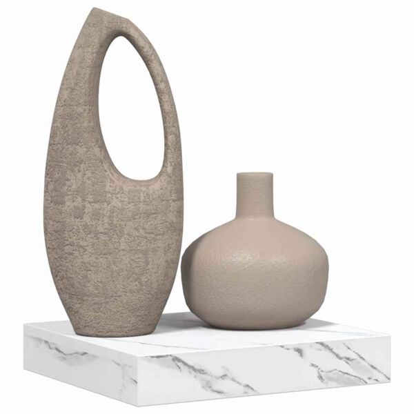 vidaXL Estante de pared M&aacute;rmol 23 x 23,5 x 4 cm Madera de ingenier&iacute;a