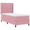 vidaXL Cama tipo Box Spring con colch&oacute;n Rosa 90 x 200 cm Terciopelo