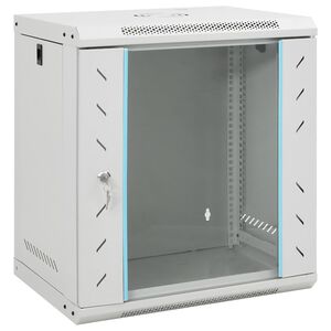 vidaXL Armario rack de red de pared 12U 19" IP20 53x40x30 cm