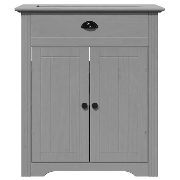 vidaXL Mueble de lavabo de ba&ntilde;o BODO gris 70x35x80 cm