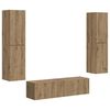 vidaXL Conjunto de mueble de TV 6 pcs Roble artesanal