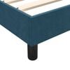 vidaXL Estructura de cama sin colch&oacute;n terciopelo azul oscuro 180x210cm