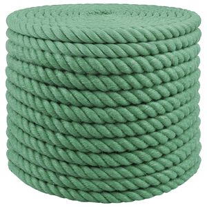 vidaXL Cuerda de yute 20 mm Verde 100% yute Tossa