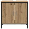 vidaXL Juego de muebles de ba&ntilde;o 2 pcs Marr&oacute;n Madera contrachapada