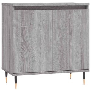 vidaXL Armario de ba&ntilde;o madera de ingenier&iacute;a gris Sonoma 58x33x60 cm