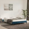 vidaXL Estructura de cama sin colch&oacute;n terciopelo azul oscuro 140x200cm