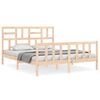 vidaXL Estructura de cama sin colch&oacute;n madera maciza de pino 160x200 cm