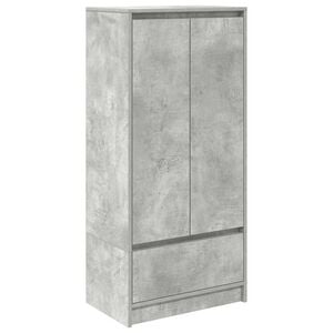 vidaXL Armario con caj&oacute;n gris hormig&oacute;n 55,5x34x119,5 cm