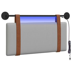vidaXL Cabecero colgante Gris Nube PU antiguo