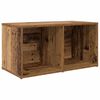 vidaXL Conjunto de mueble de TV Marr&oacute;n 72 x 35 x 37 cm