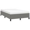 vidaXL Estructura de cama sin colch&oacute;n tela gris oscuro 120x200 cm